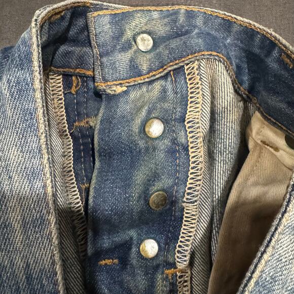 Norman Russell Selvedge Jeans 30x29 Cookie Slim Beach Wash USA Made - Picture 3 of 11